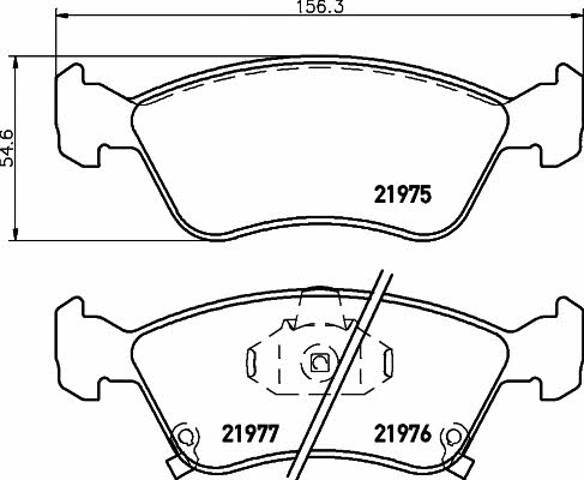 TEXTAR 2197502 Колодки тормозные передние дисковые в наличии Каменское