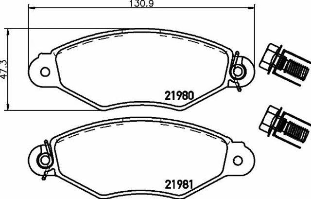 TEXTAR 2198004 Колодки тормозные передние дисковые в наличии Винница