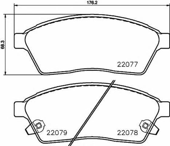 TEXTAR 2207701 Колодки тормозные передние дисковые в наличии Черновцы