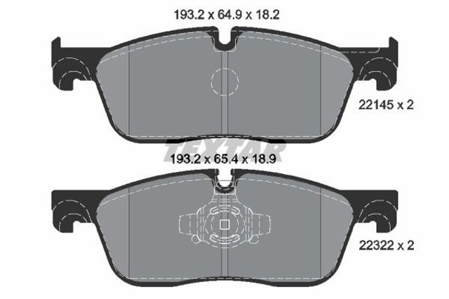 TEXTAR 2214501 Колодки тормозные передние дисковые в наличии Харьков