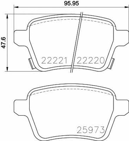 2222001 TEXTAR Колодки тормозные передние дисковые купить в Черкассы