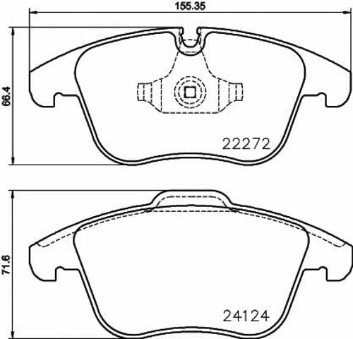 TEXTAR 2227201 Колодки тормозные передние дисковые в наличии Винница