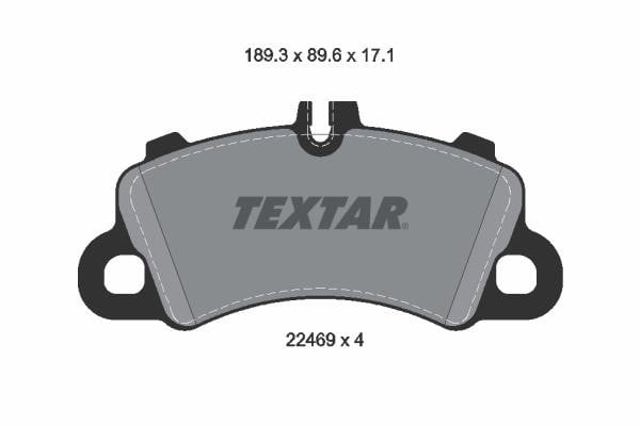 2246901 TEXTAR Передние тормозные колодки купить в Кривой Рог