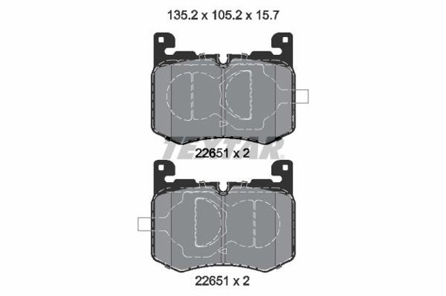TEXTAR 2265101 Передние тормозные колодки в наличии Черкассы
