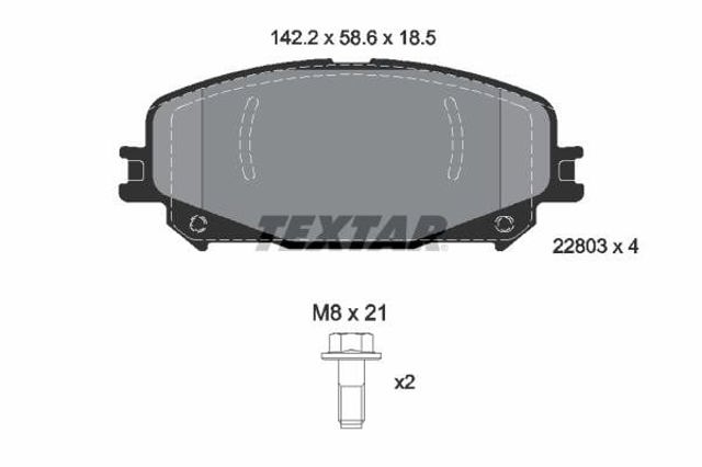 Sapatas do freio dianteiras de disco Renault Scenic R9