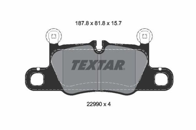 2299001 TEXTAR Колодки тормозные задние дисковые купить в Днепр