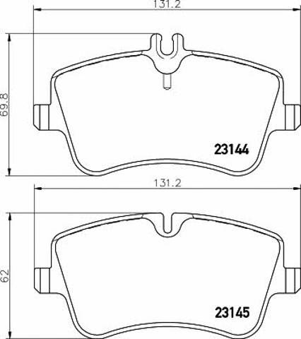 TEXTAR 2314401 Колодки тормозные передние дисковые в наличии Одесса