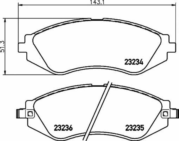 TEXTAR 2323401 Колодки тормозные передние дисковые в наличии Ужгород
