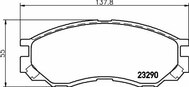TEXTAR 2329002 Передние тормозные колодки в наличии Черкассы