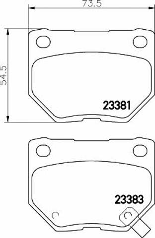 TEXTAR 2338102 Задние тормозные колодки в наличии Черновцы