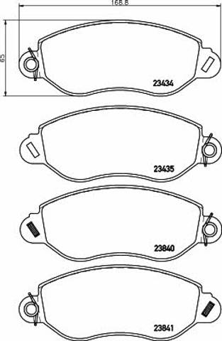 TEXTAR 2343401 Колодки тормозные передние дисковые в наличии Хмельницкий