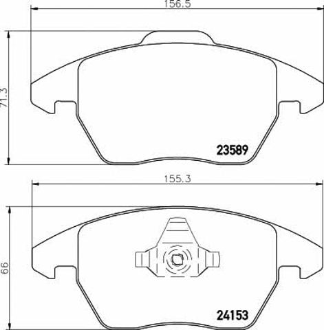 TEXTAR 2358901 Колодки тормозные передние дисковые в наличии Ужгород