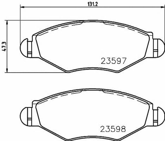 TEXTAR 2359703 Передние тормозные колодки в наличии Запорожье