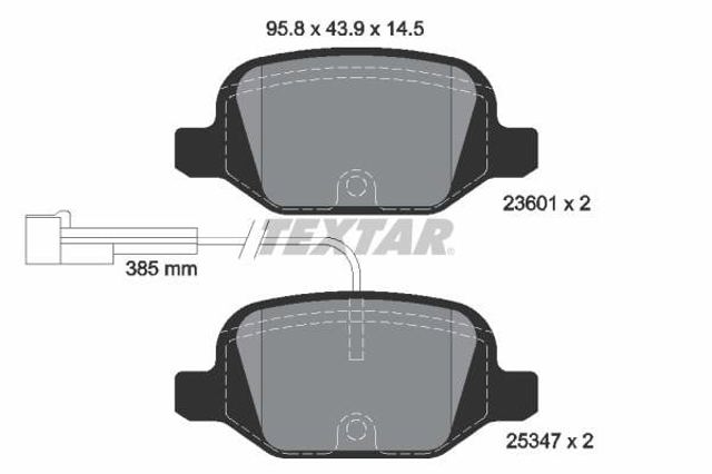 TEXTAR 2360104 Передние тормозные колодки в наличии Хмельницкий