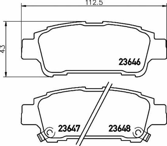 TEXTAR 2364601 Задние тормозные колодки в наличии Ровно