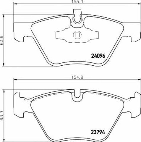 TEXTAR 2409601 Колодки тормозные передние дисковые в наличии Хмельницкий