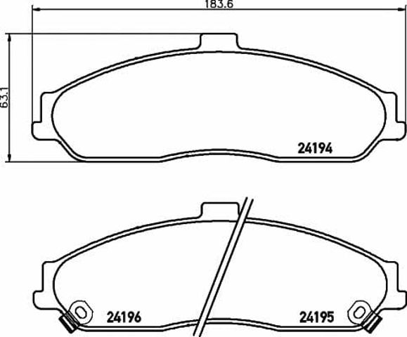 TEXTAR 2419401 Колодки тормозные передние дисковые в наличии Киев