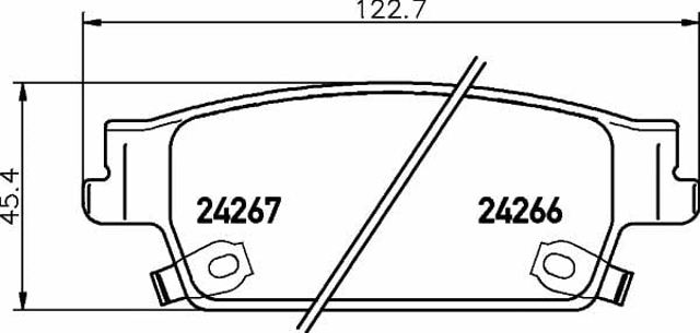 TEXTAR 2426601 Колодки тормозные задние дисковые в наличии Черкассы