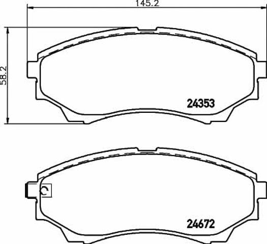 TEXTAR 2435301 Колодки тормозные передние дисковые в наличии Харьков