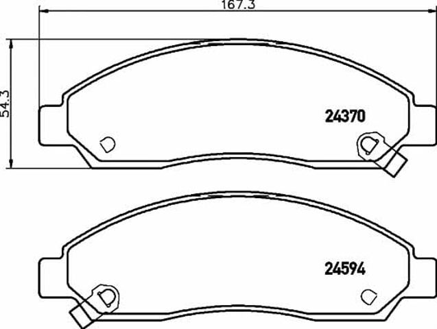 TEXTAR 2437001 Колодки тормозные передние дисковые в наличии Ужгород