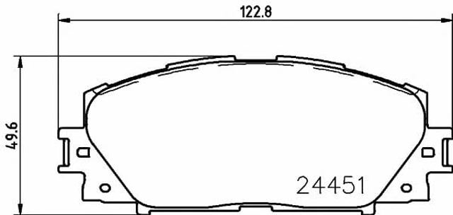 TEXTAR 2445101 Колодки тормозные передние дисковые в наличии Кривой Рог