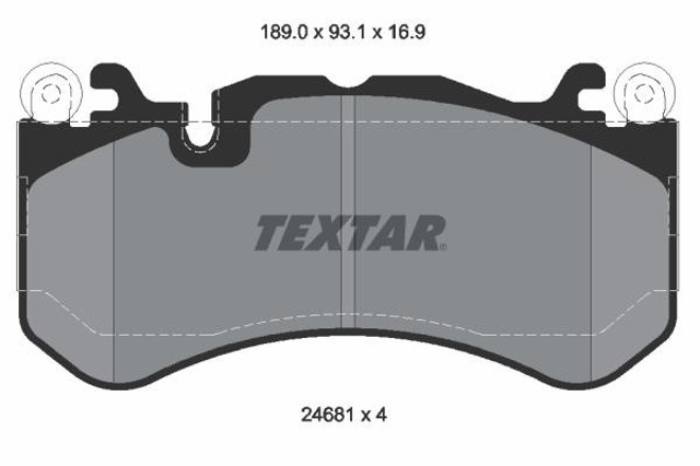 TEXTAR 2468101 Колодки тормозные передние дисковые в наличии Ужгород