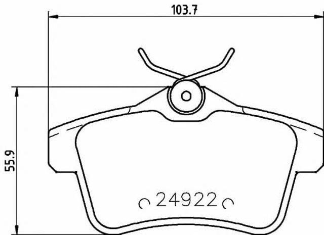 TEXTAR 2492201 Колодки тормозные задние дисковые в наличии Черкассы