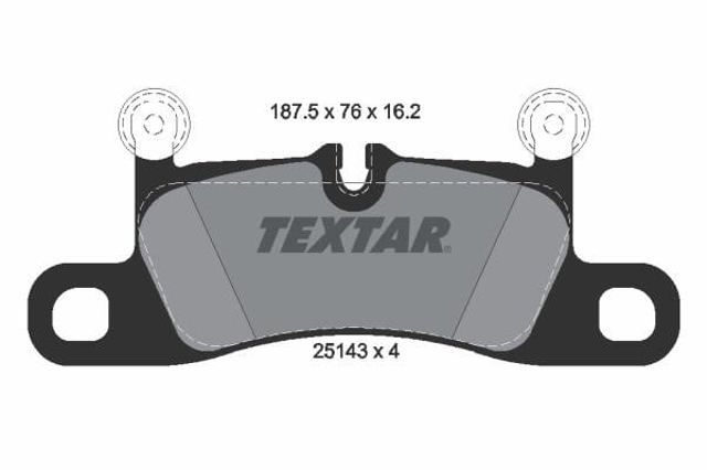 2514301 TEXTAR Колодки тормозные задние дисковые купить в Киев