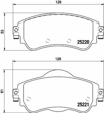 2522001 Колодки тормозные передние дисковые купить Павлоград