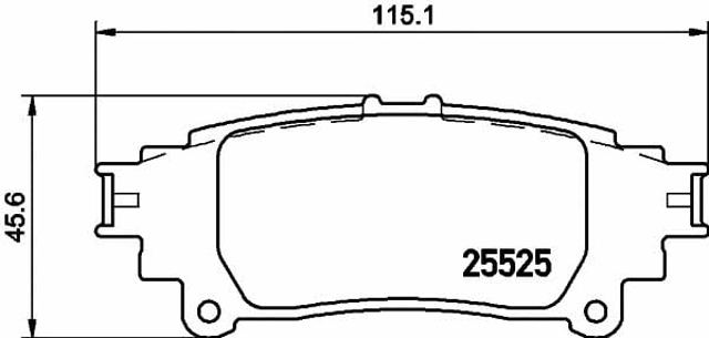 2552501 TEXTAR Задние тормозные колодки купить в Черновцы