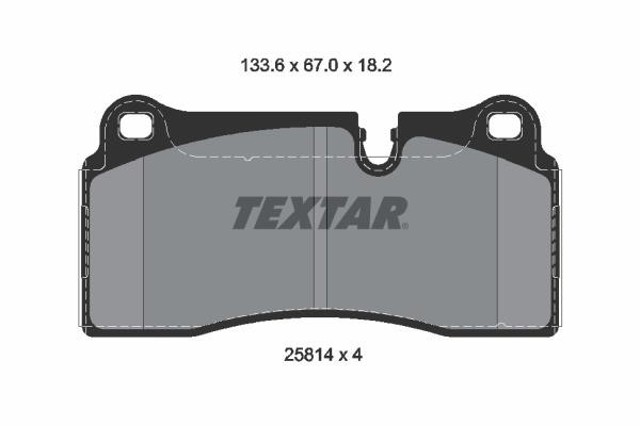 TEXTAR 2581401 Задние тормозные колодки в наличии Черкассы