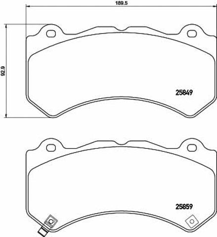 TEXTAR 2584901 Колодки тормозные передние дисковые в наличии Киев