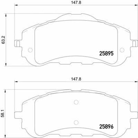 TEXTAR 2589501 Колодки тормозные передние дисковые в наличии Тернополь