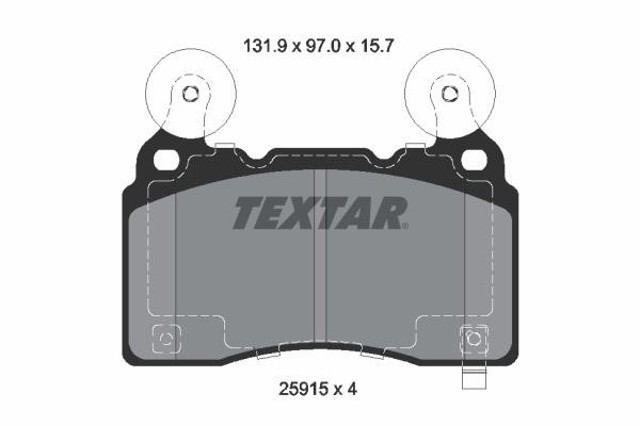 2591501 TEXTAR Передние тормозные колодки купить в Винница