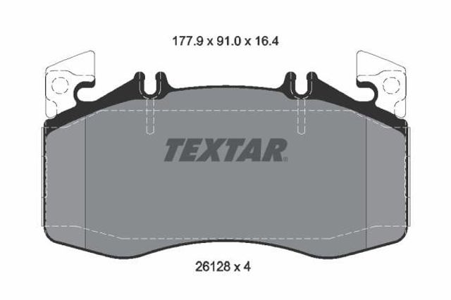 2612801 TEXTAR Колодки тормозные передние дисковые купить в Павлоград