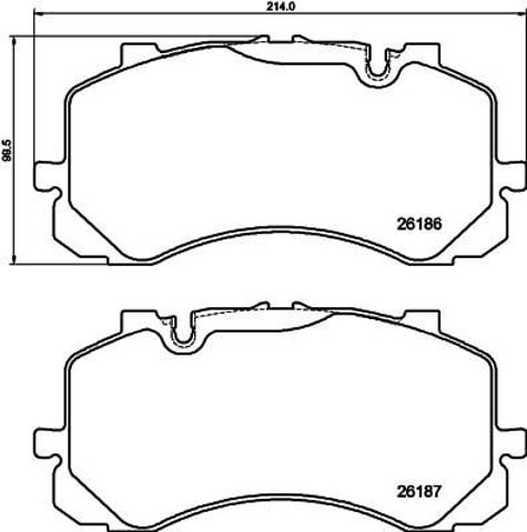 TEXTAR 2618601 Колодки тормозные передние дисковые в наличии Житомир