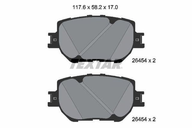 TEXTAR 2645401 Передние тормозные колодки в наличии Черновцы