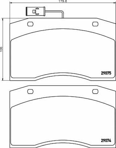 TEXTAR 2907503 Колодки тормозные передние дисковые в наличии Сумы