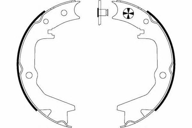 Sapatas do freio de estacionamento Mitsubishi Galant 7 E5A, E7A, E8A