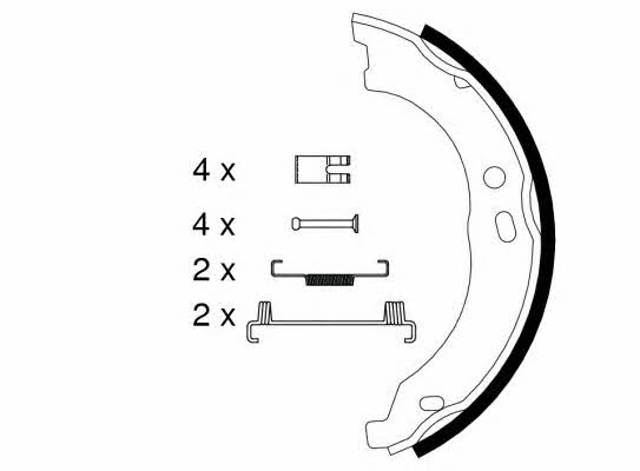TEXTAR 91066700 Колодки ручника в наличии Николаев