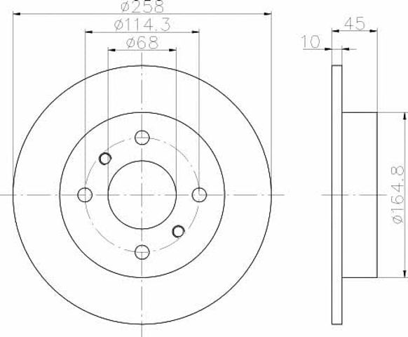 Disco do freio traseiro 92056400 TEXTAR