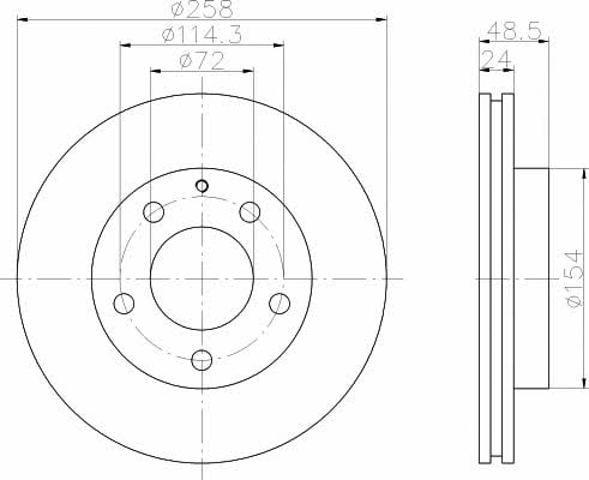 Disco do freio dianteiro 92062000 TEXTAR