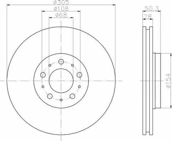 Disco do freio dianteiro 92100603 TEXTAR