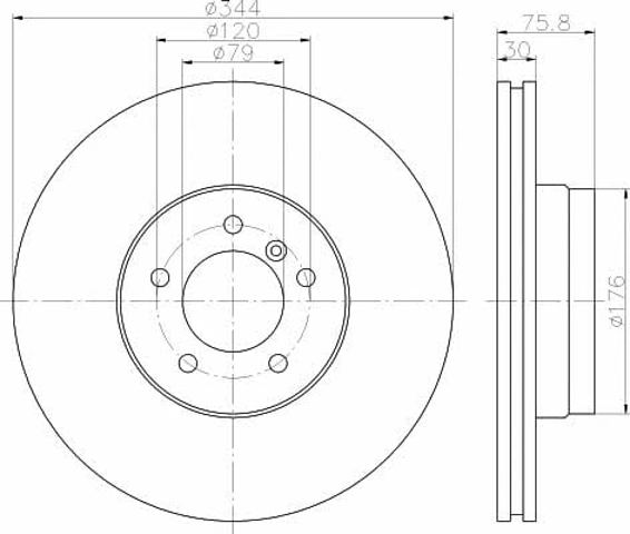 92134400 TEXTAR Диск тормозной передний купить в Полтава
