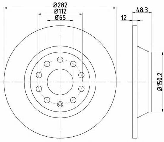 TEXTAR 92140803 Диск тормозной задний в наличии Житомир