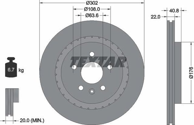 TEXTAR 92168305 Тормозные диски в наличии Павлоград