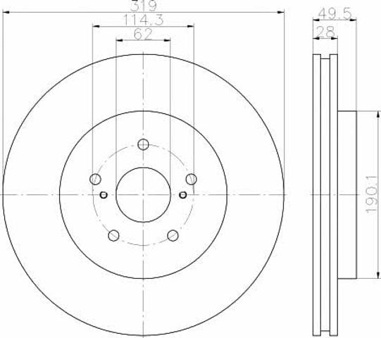 TEXTAR 92171503 Диск тормозной передний в наличии Одесса