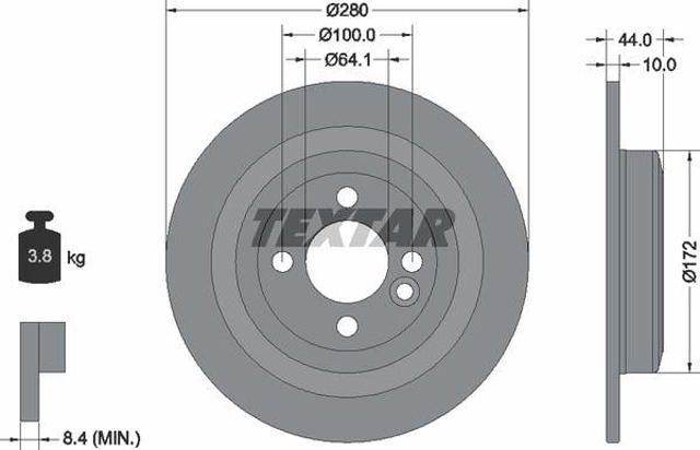 TEXTAR 92234003 Тормозные диски в наличии Черновцы