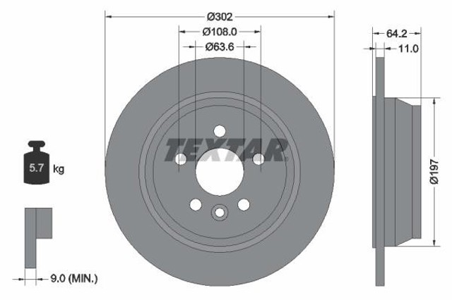 TEXTAR 92283003 Тормозные диски в наличии Чернигов