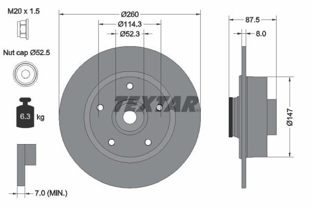 TEXTAR 92295203 Тормозные диски в наличии Сумы